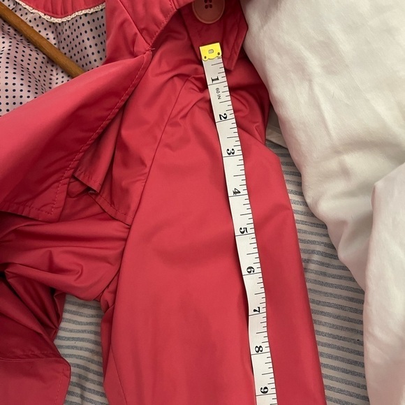 COLE Haan pink double breasted raincoat/trench coat, XS - Picture 10 of 12